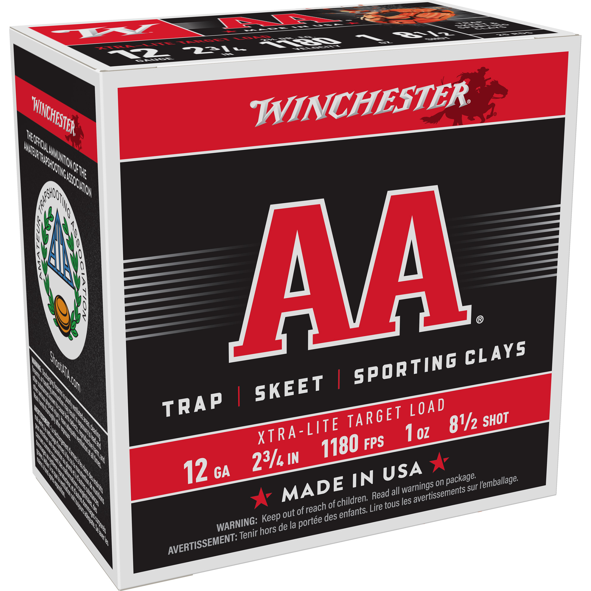 Winchester AA Xtra-Lite 12ga 8 Shot – Consistent Target Load, 25 Shells 3 Winchester AA Xtra-Lite 12ga 8 Shot – Consistent Target Load, 25 Shells - Image 3