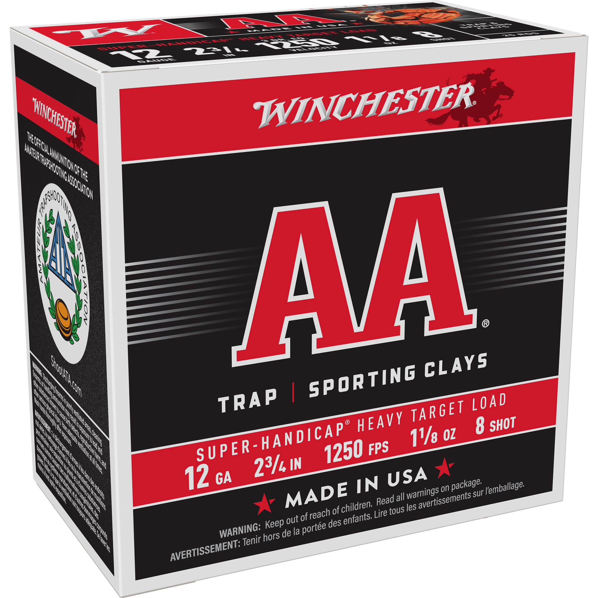 Winchester AA 12ga 8 Shot – Consistent Target Load, 25 Shells 3 Winchester AA 12ga 8 Shot – Consistent Target Load, 25 Shells - Image 3