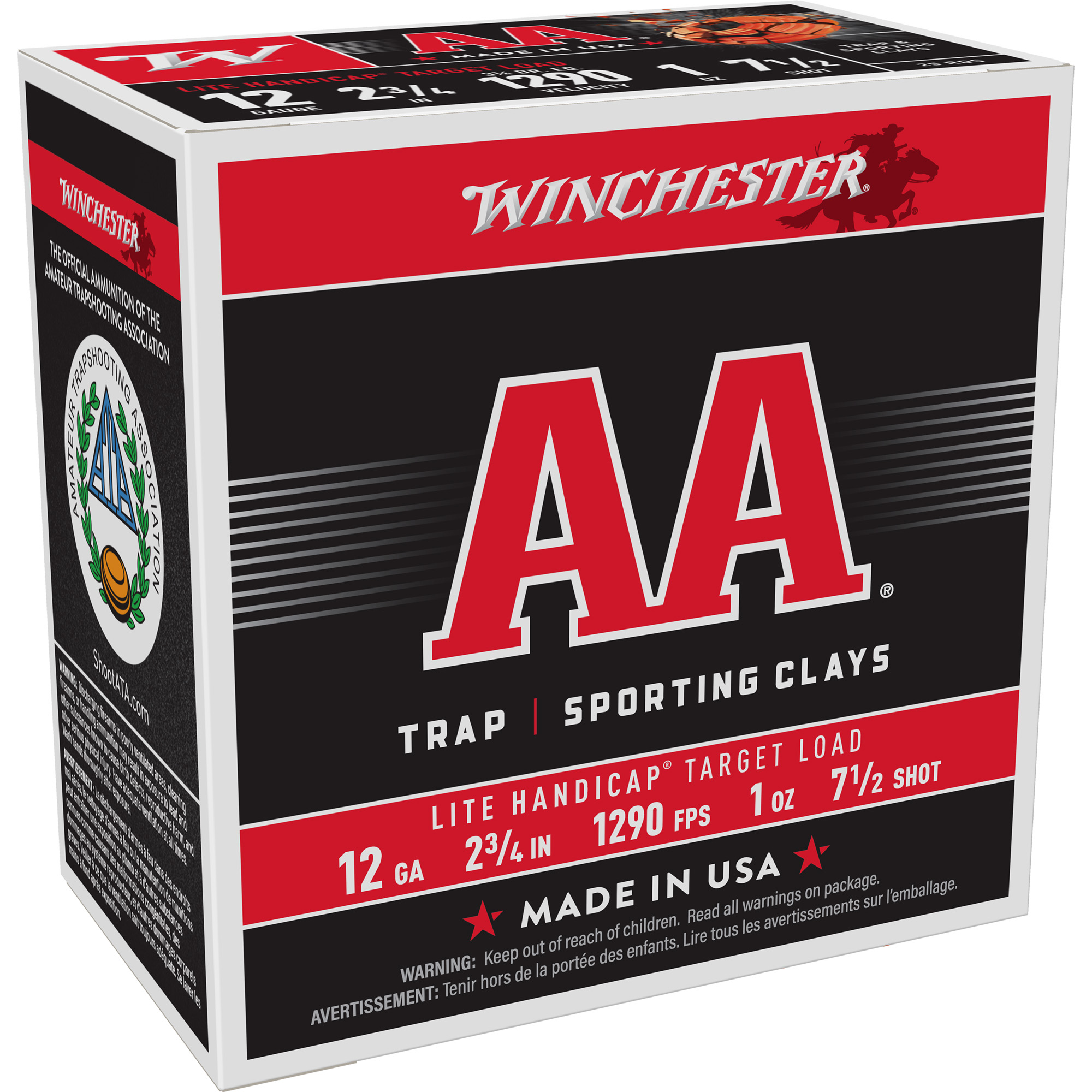 Winchester AA Lite 12ga 7.5 Shot – Consistent Target Load, 25 Shells 3 Winchester AA Lite 12ga 7.5 Shot – Consistent Target Load, 25 Shells - Image 3