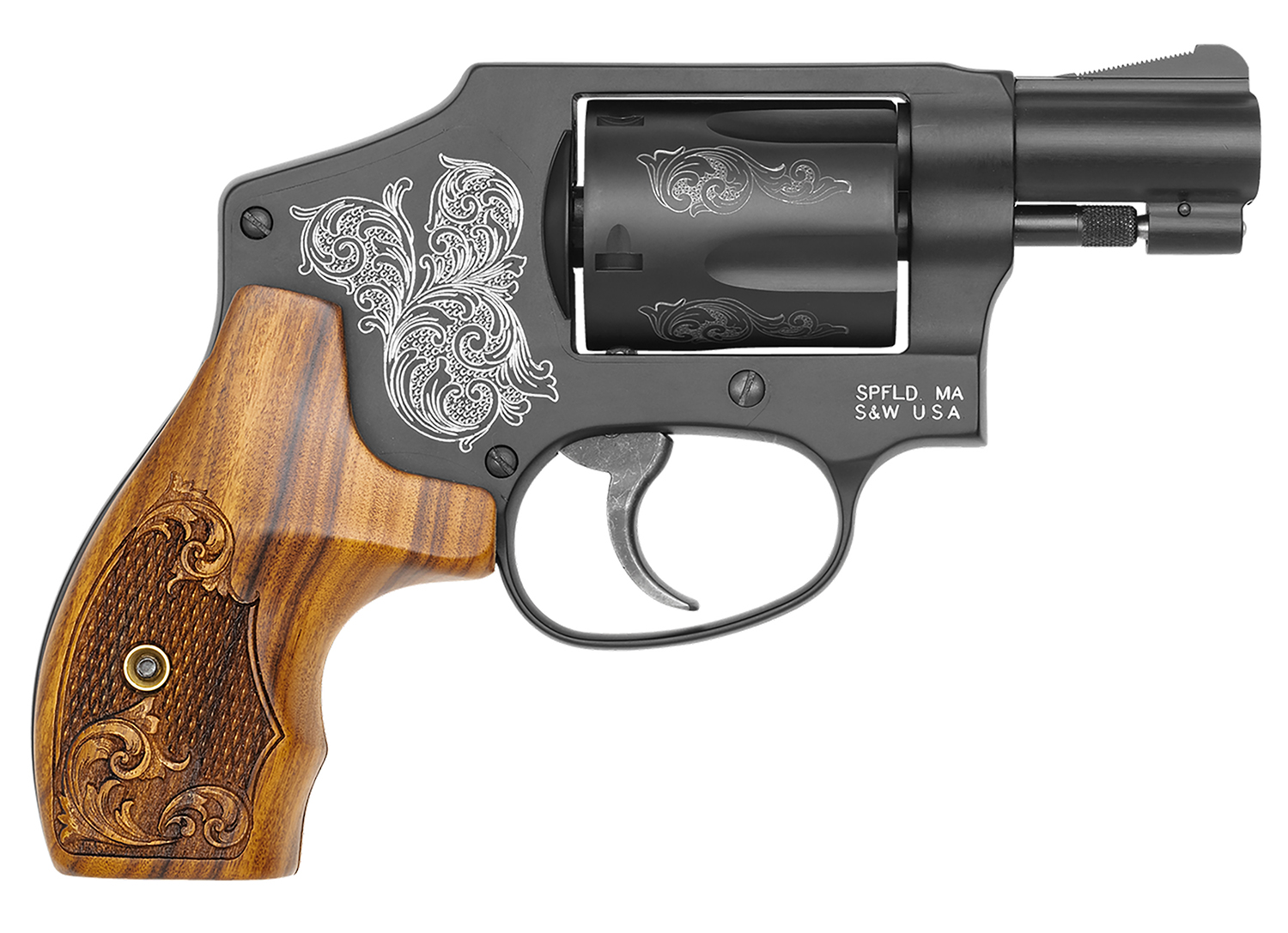 Smith and Wesson 442 Engraved — 442 38SPC 1-7/8" 5RD ENGRAVED