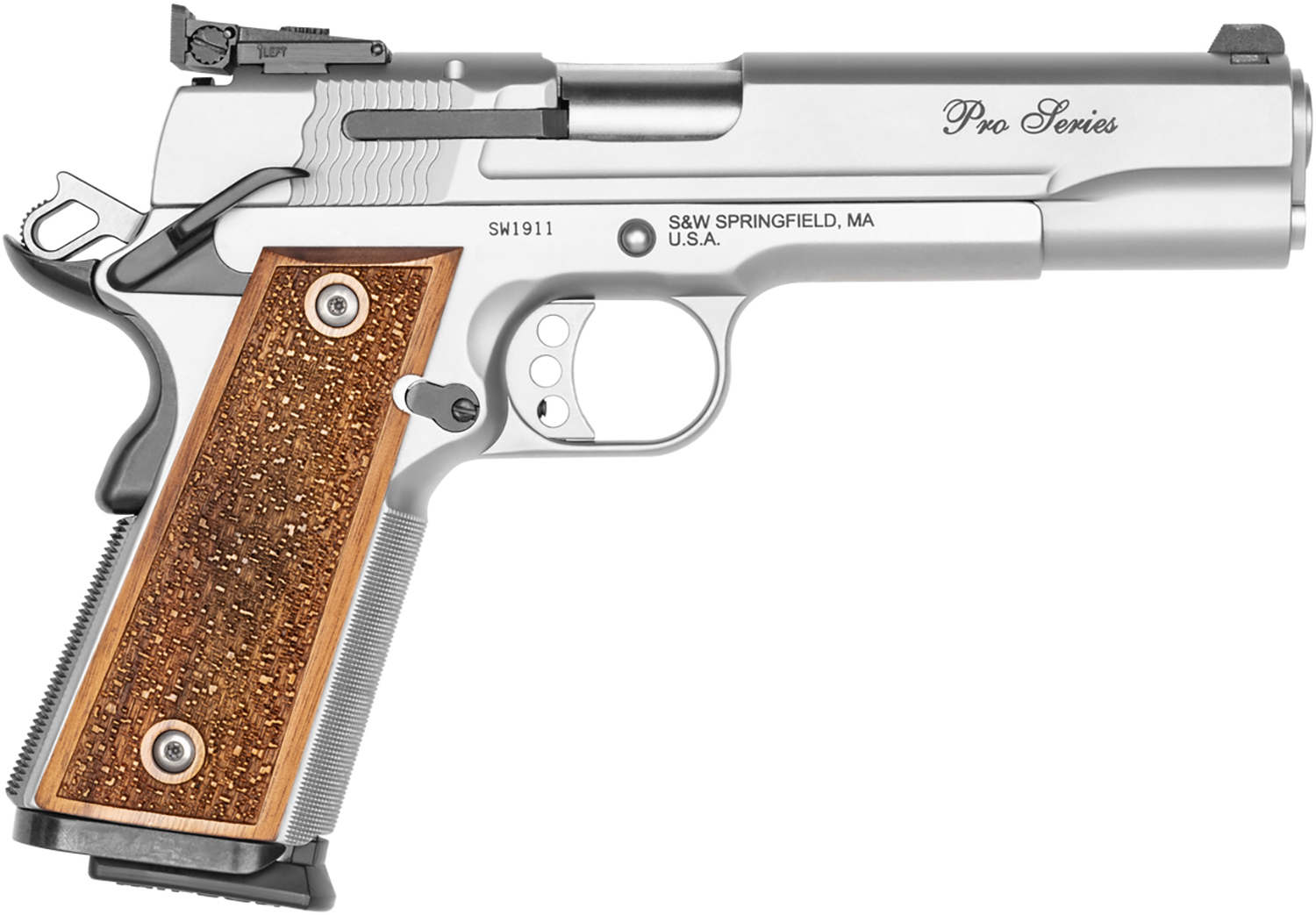 Smith and Wesson SW1911 9MM 10+1 5" SS/WD AS #