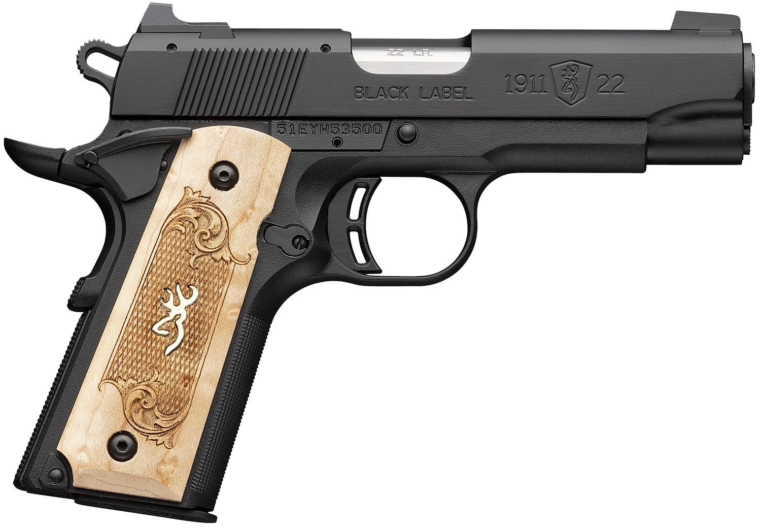 Browning 1911-22 Medallion — 1911-22 MED MAPLE 22LR 3.6" #