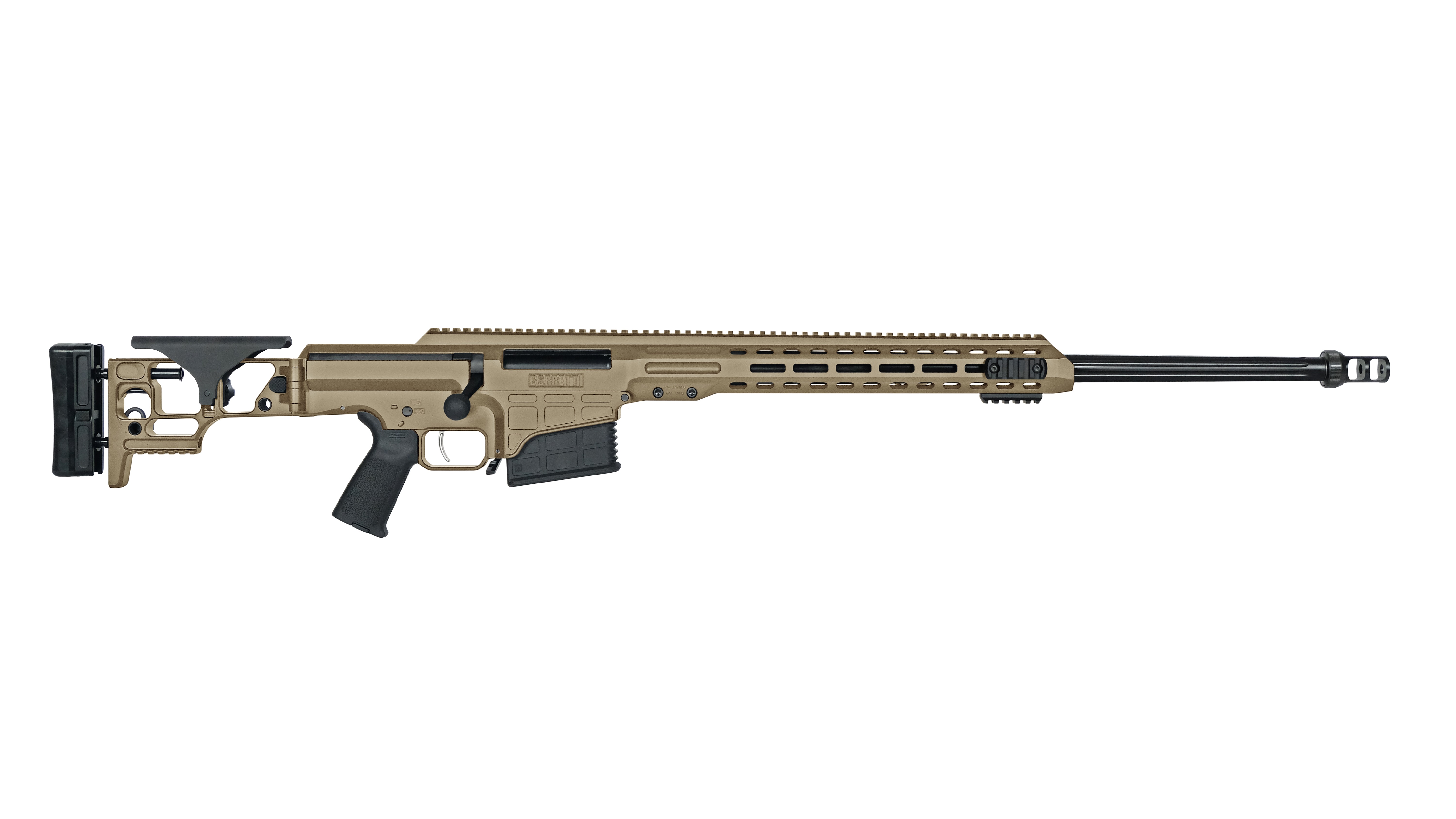 Barrett 18491 MRAD 308 Win 22” 10+1 Flat Dark Earth Cerakote Folding...