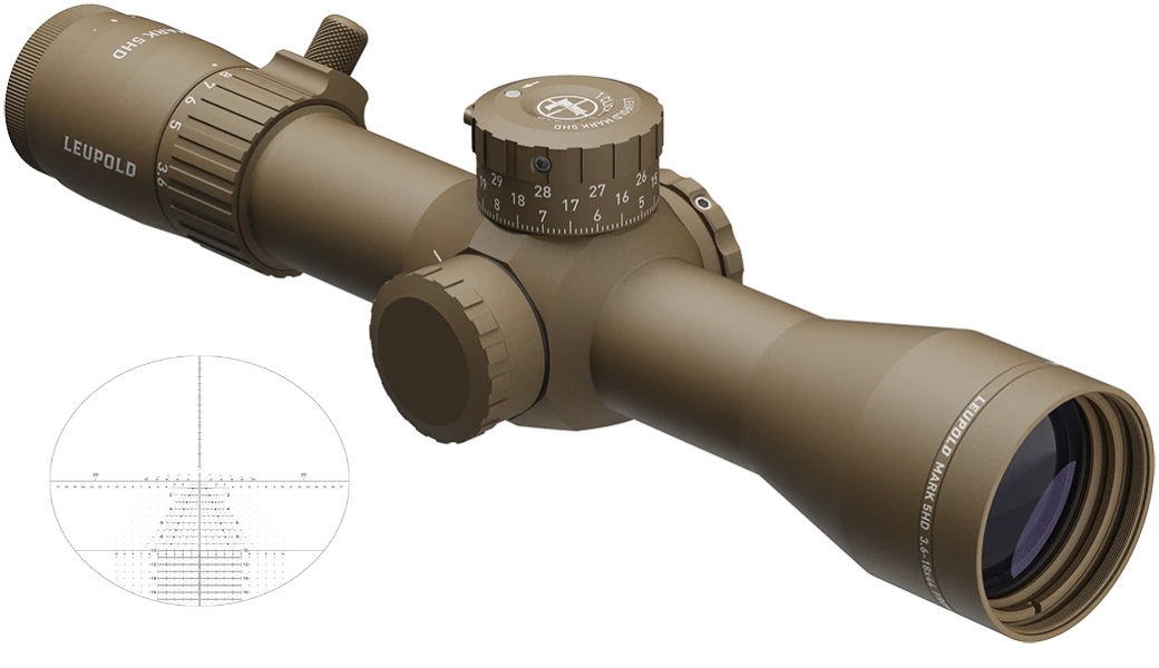 Leupold Mark 5HD 3.6-18x44mm FFP Rifle Scope, Dark Earth