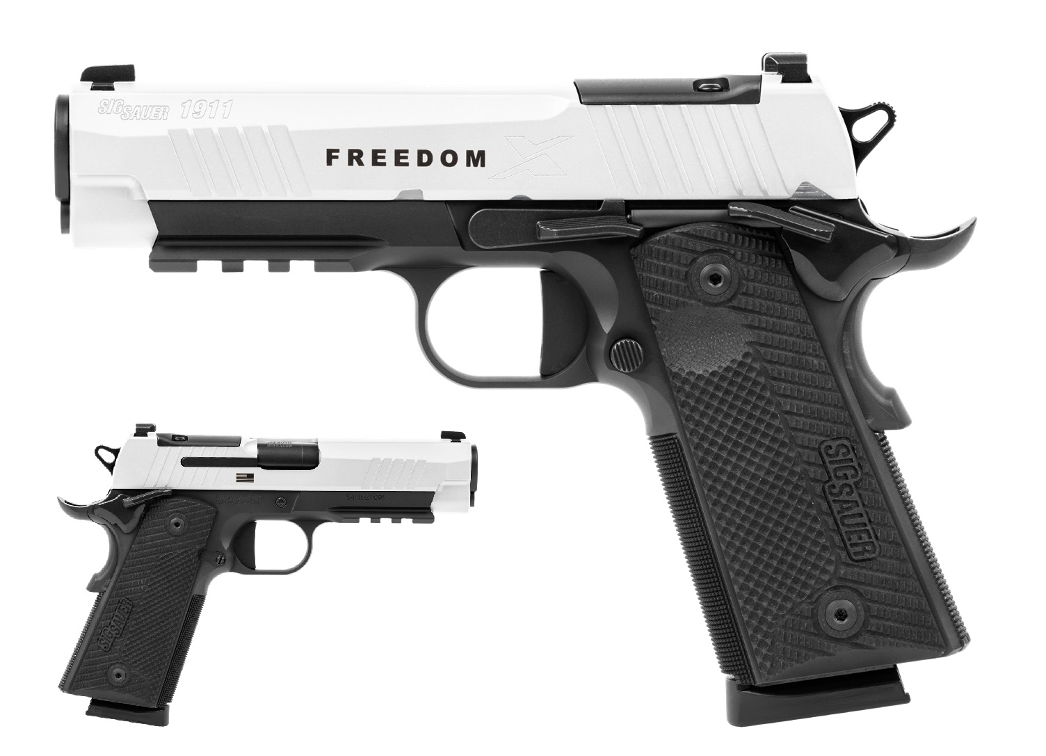 SIG SAUER 1911XCA-45-TWXR3-TP 1911 X Carry 45 ACP 4.2" White Cerakote Semi-Auto Pistol