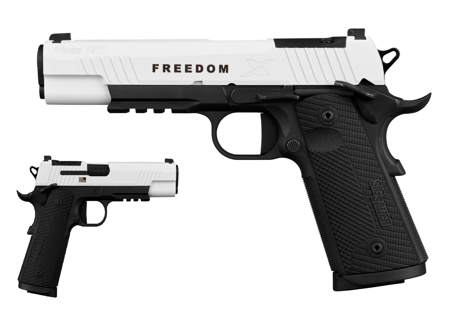 SIG SAUER 1911XR-45-TWXR3-TP 1911 X Series 45 ACP 5.0" White Cerakote Semi-Auto Pistol