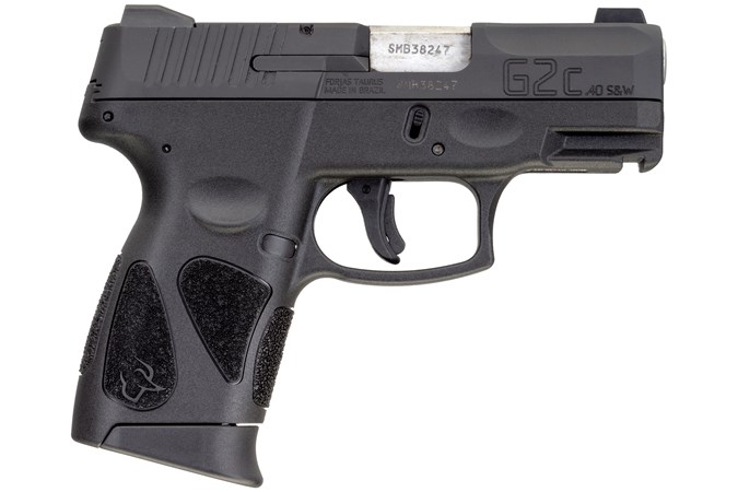 Taurus G2C 40 S&W Semi-Auto Pistol - Item #: TAG2C40BNS / MFG Model #: 1-G2C4031NS-10 / UPC: 725327932437 - G2C 40S&W BLK/BLK 3.2" NS 10+1 1-G2C4031NS-10