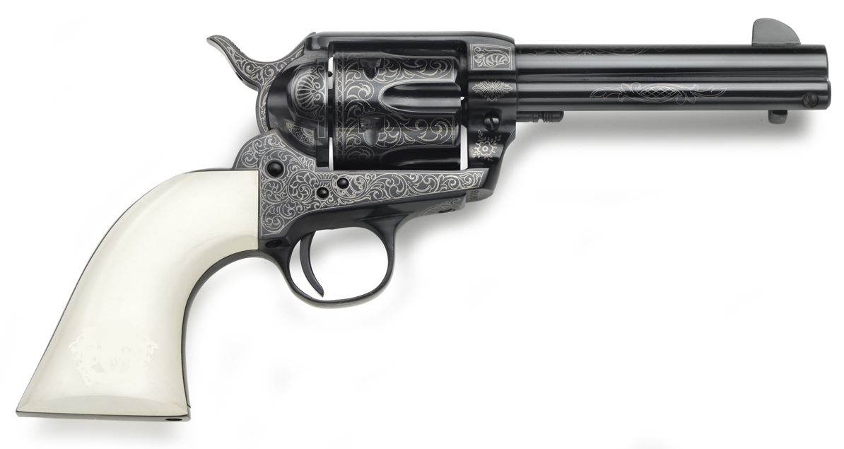 Taylors & Co. Model 1873 Cattleman Outlaw Legacy Revolver 45 Colt (LC) 4.75" 6rd Ivory Synthetic