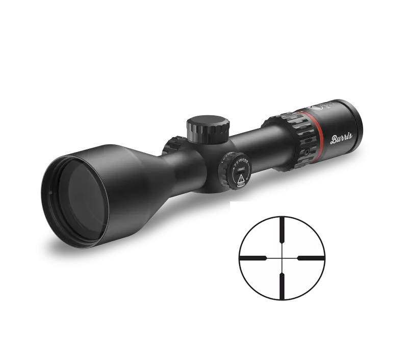Burris Optics 201541 Fullfield Black Capped Turrets HEAVY PLEX RETICLE