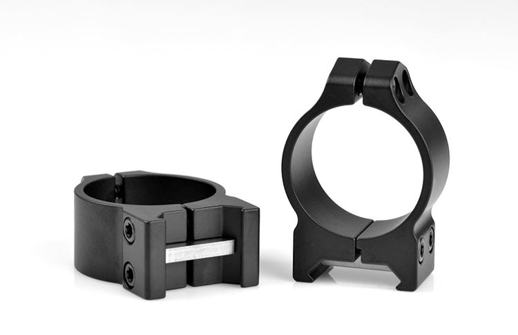 Warne Maxima 213M 30mm Low Scope Rings, Matte Steel, Picatinny/Weaver
