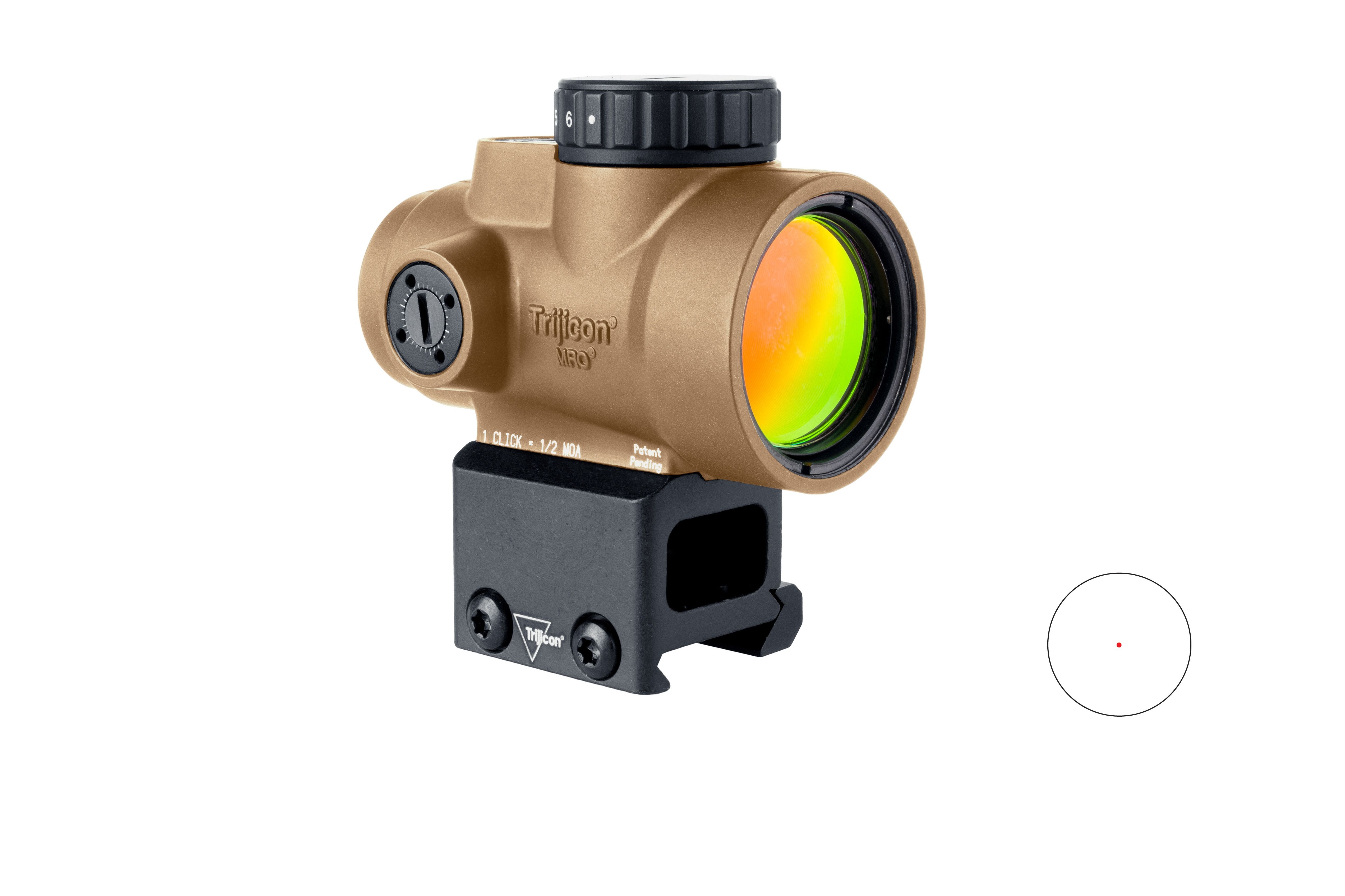 Trijicon MRO SD 1X25 2MOA COYOTE MID MT