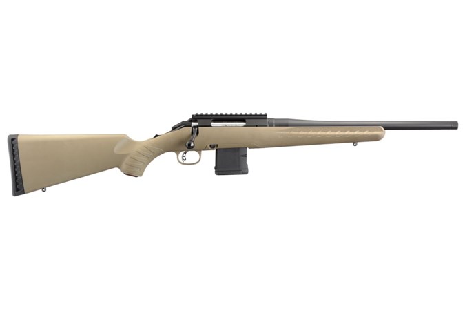 RUGER AMERICAN RANCH RIFLE 300 BLACKOUT 10+1 16.13" THREADED FDE-img-0