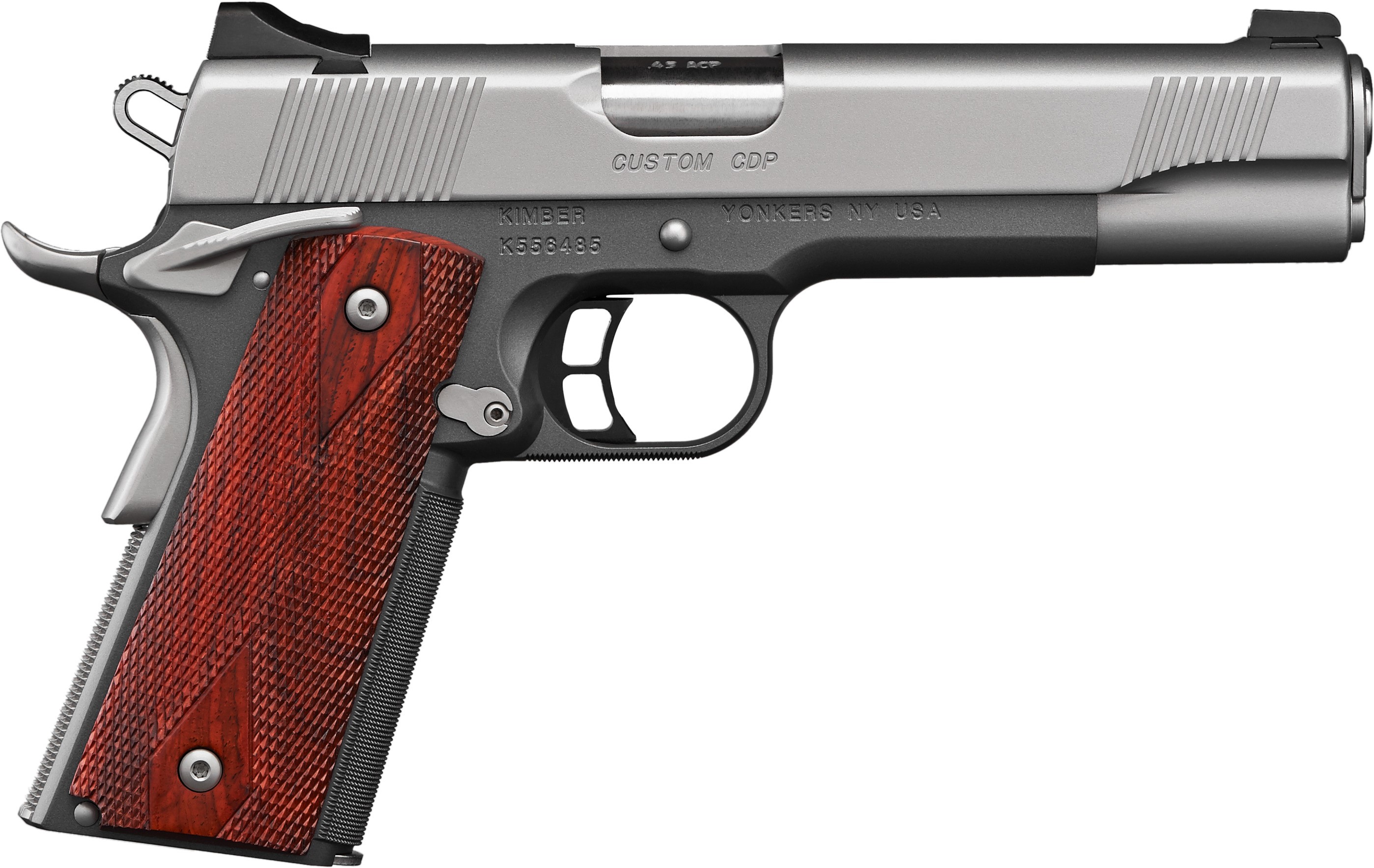 Kimber 3000234 Custom CDP .45ACP Pistol, 5" Gray Two-Tone, Night Sights