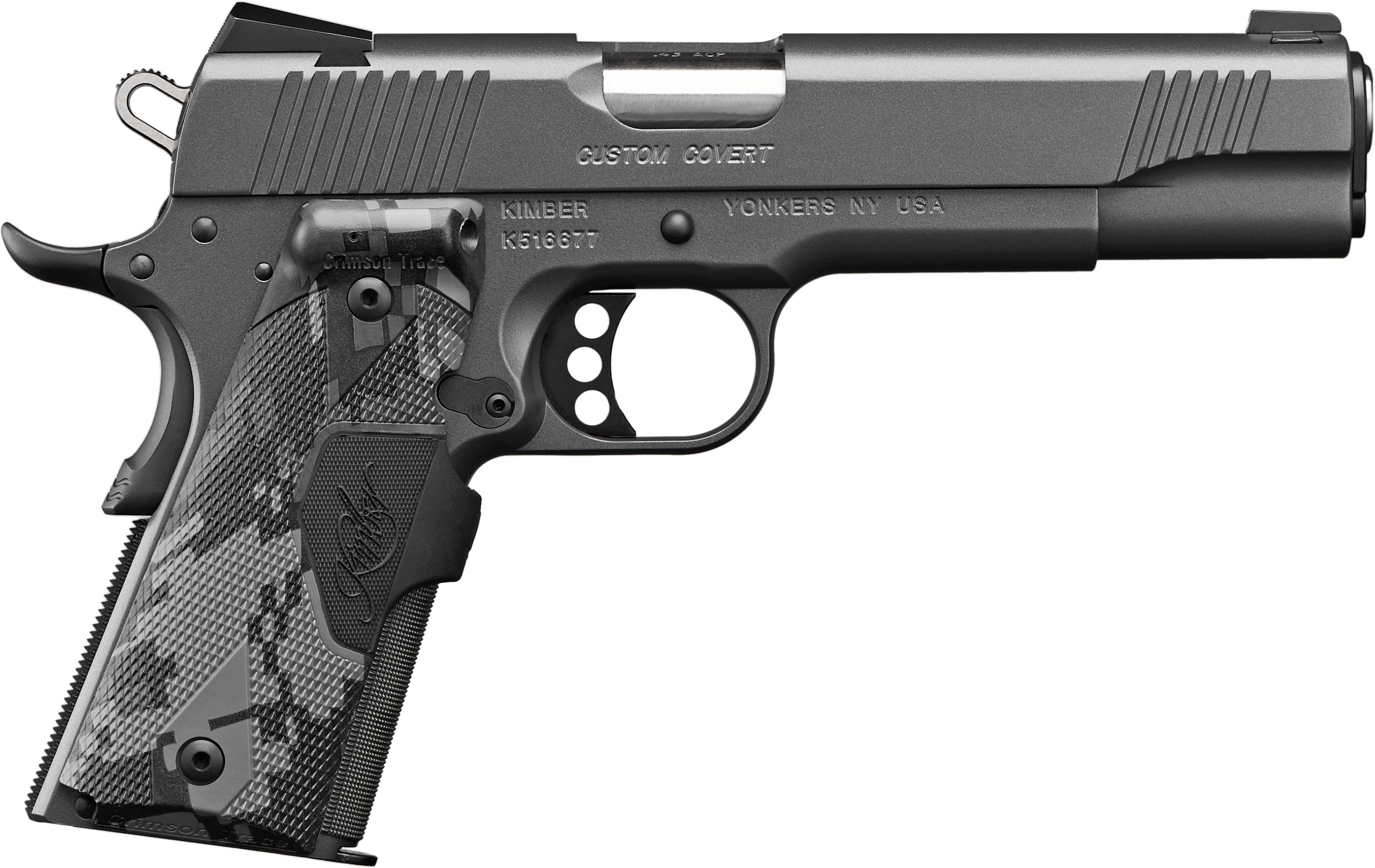 Kimber Mfg.inc 3000235 Custom 45 ACP 7+1 5" Stainless Front...