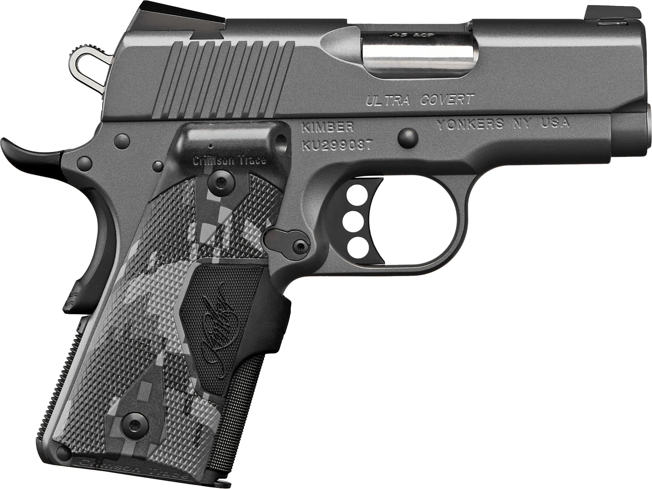 Kimber 3000250 Ultra Covert .45ACP 3" Gray Pistol Tritium Sights 7rd
