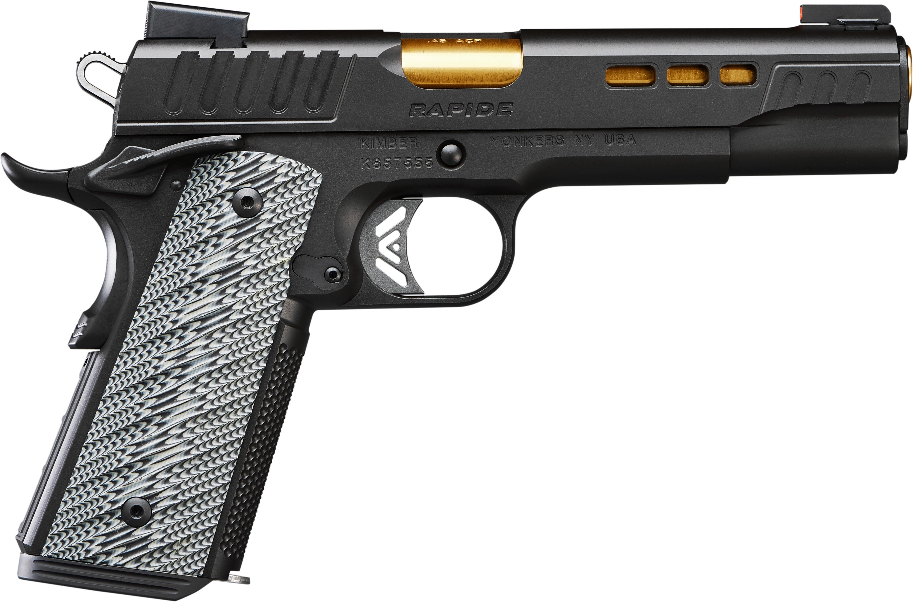 Kimber Mfg.inc 3000384 Rapide 10mm 8+1 5" Gold TiN Steel Barrel... - Kimber - 10mm
