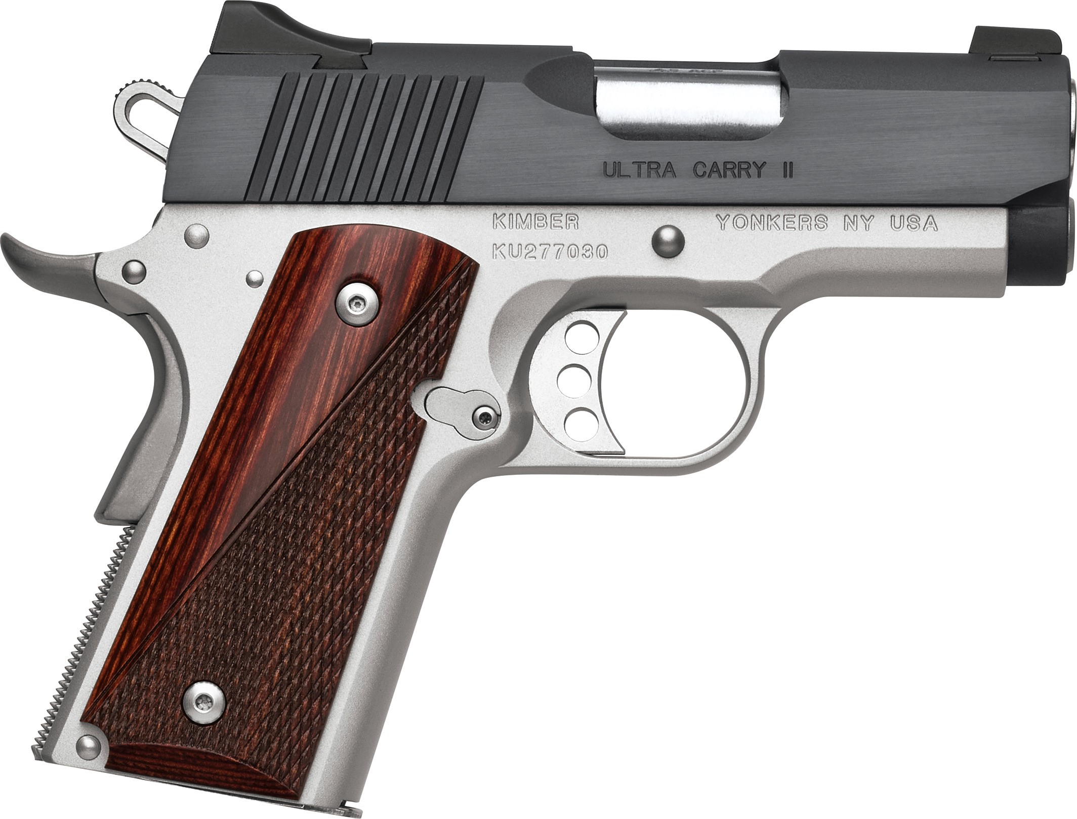 Kimber 3200332 Ultra Carry II 9mm Pistol, 3" Two-Tone, 8rd, Rosewood Grips - Kimber - 9MM