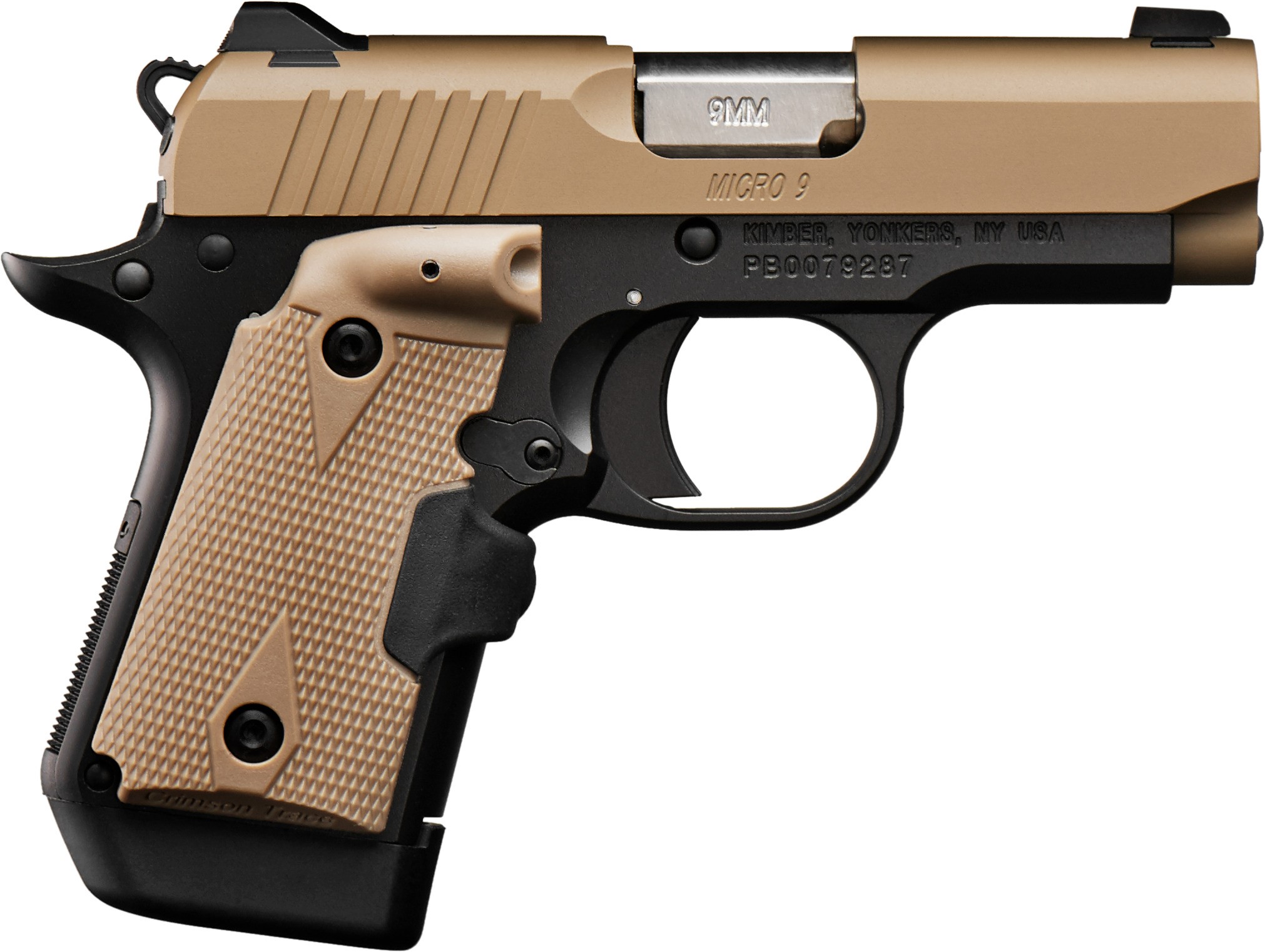 Kimber Micro 9 Desert Tan 9mm Handgun with Crimson Trace