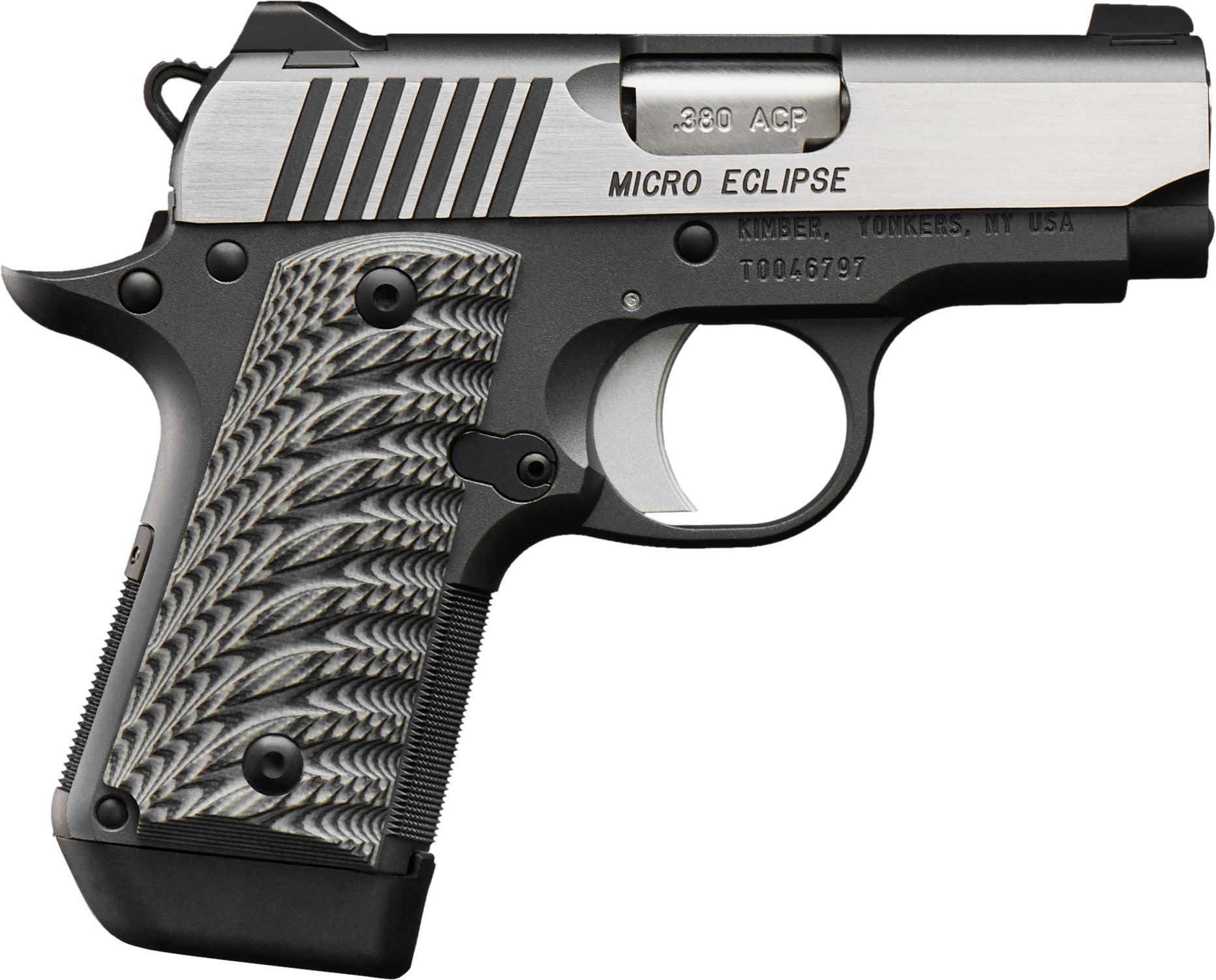 Kimber 3300188 Micro Eclipse .380ACP 2.75" Pistol, Tritium Sights, 7rd Mag