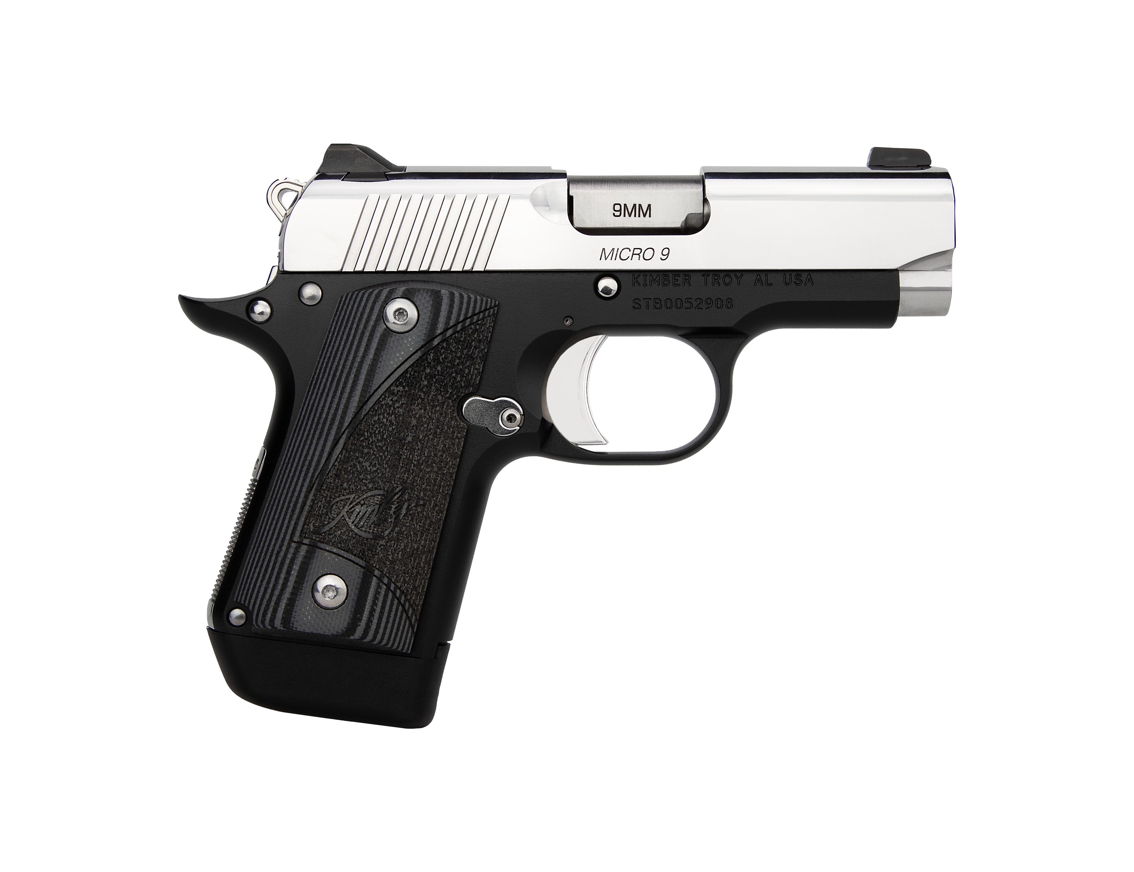 Kimber Micro 9 Black Diamond 9mm Semi Auto Pistol Lipseys