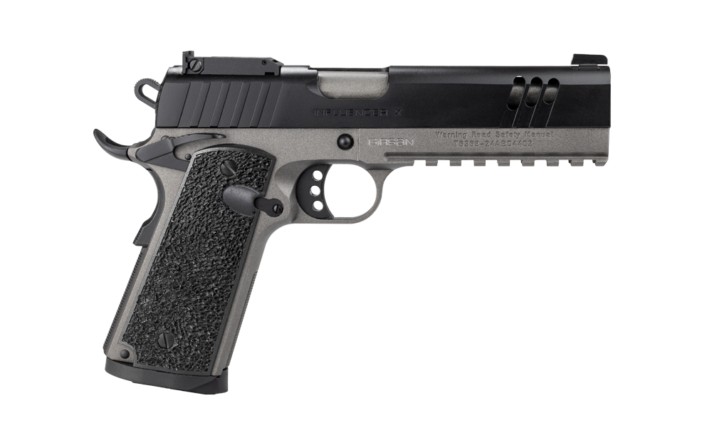 Girsan MC1911S 38 Super Auto 9+1 Tungsten Gray Tactical Sight 5" Rail - European American Armory - 38 Super