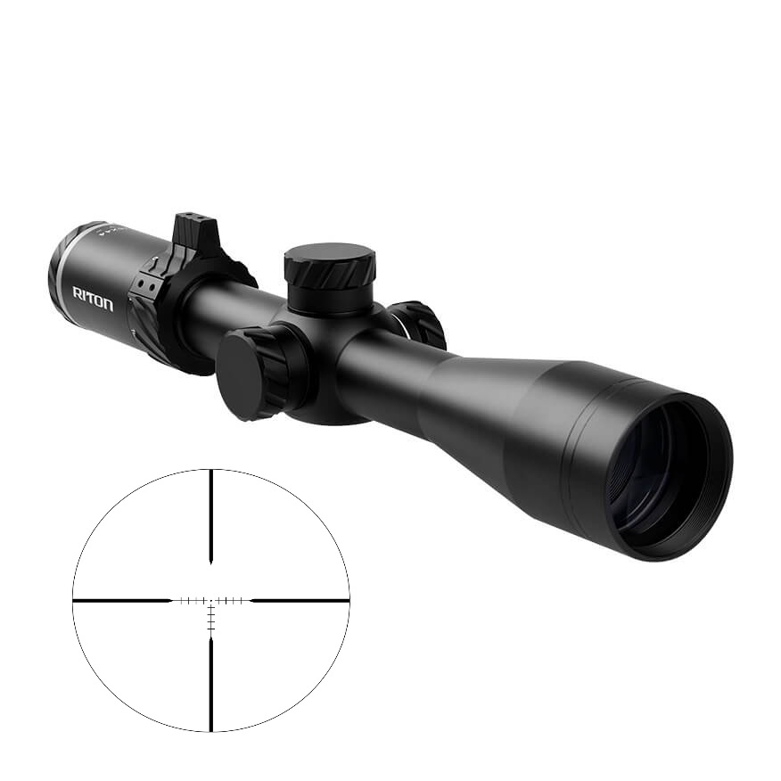 3 PRIMAL 4-16X44 30MM MOA MATTE BLACK DUPLEX RETICLE