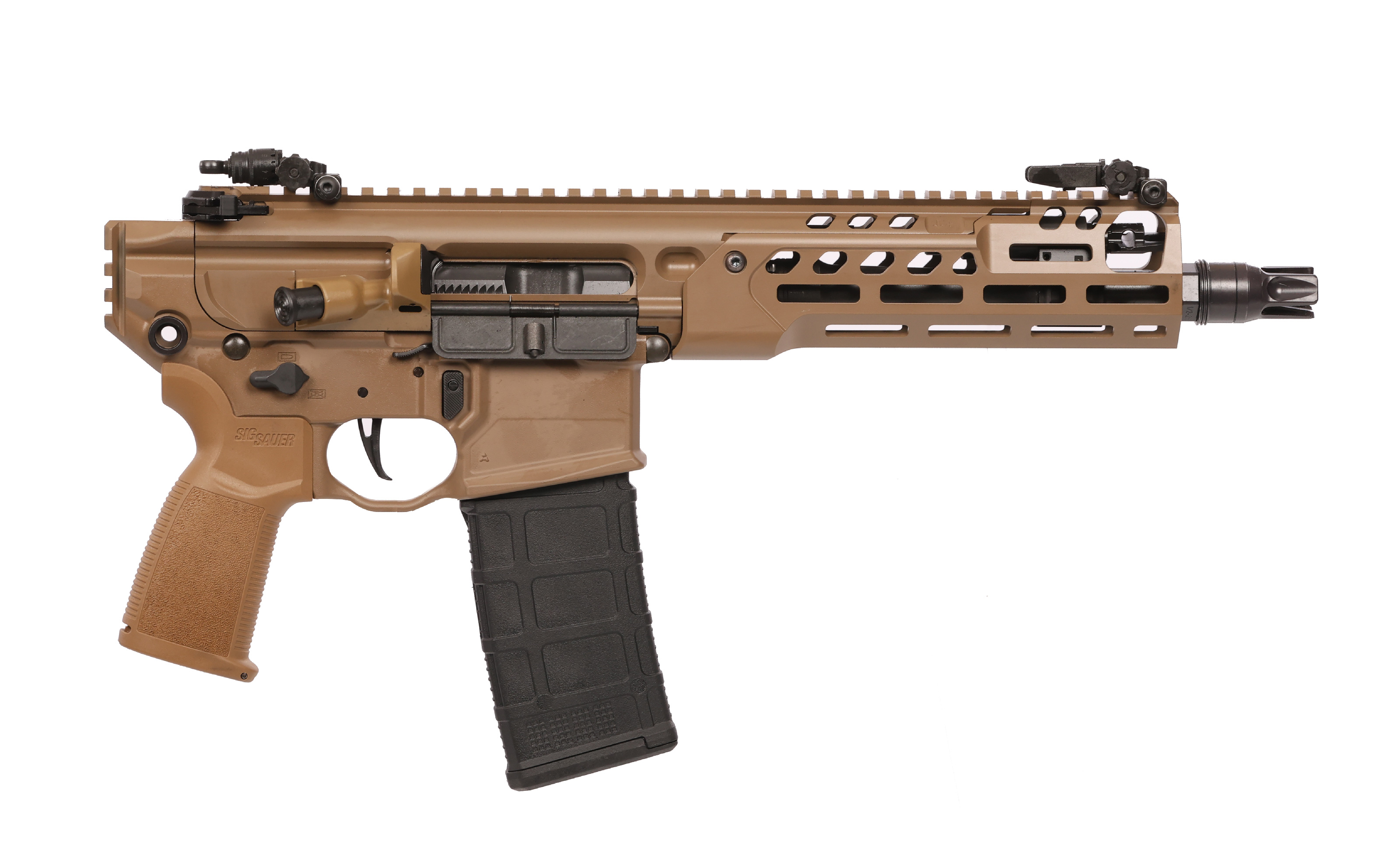 Sig Sauer WPMCX-556N-9B-LT-FDE MCX Rattler LT 5.56 NATO 9" FDE Pistol - Sig Sauer - 223 Rem | 5.56 NATO for sale at TheGunDock