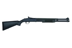 Mossberg 590 Persuader 12 Gauge 
Item #: MB50693 / MFG Model #: 50693 / UPC: 015813506939
590 PERSUADER 12/20 BL/SY 9+1 3" CHAMBER | HEATSHIELD