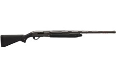 a black and silver rifle