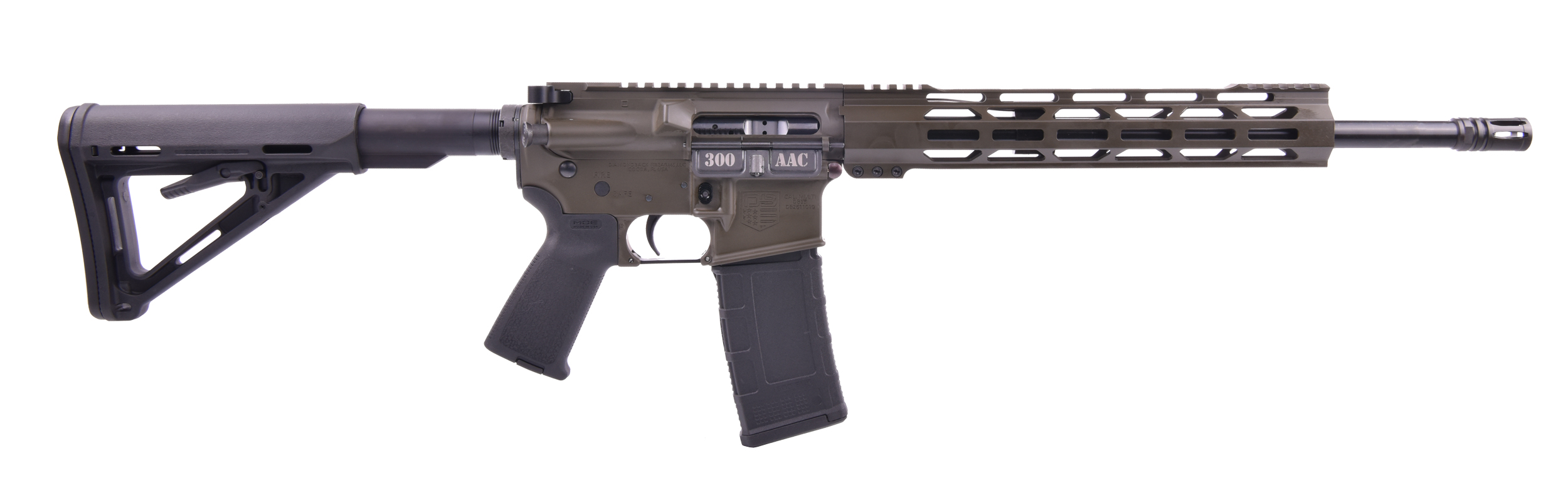 DB15 300BLK 30+1 16" ODG MLOK12" M-LOK RAILDB171BB101Carbon DB15 Rifle300 A-img-0
