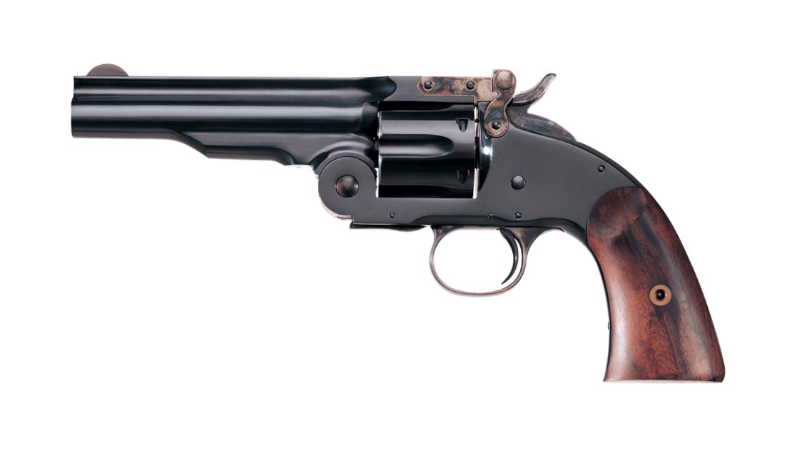 Taylors & Co Schofield .38 Special Revolver 5" Barrel 6 Rounds Blued Finish