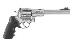 a black handgun with a white background