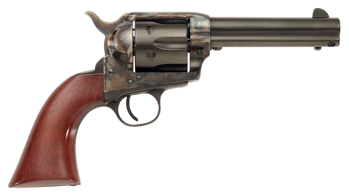 Taylor's & Co. Model 1873 Cattleman Gunfighter Revolver, 357 Mag, 4.75" Barrel, 6 Rounds, Walnut Grip