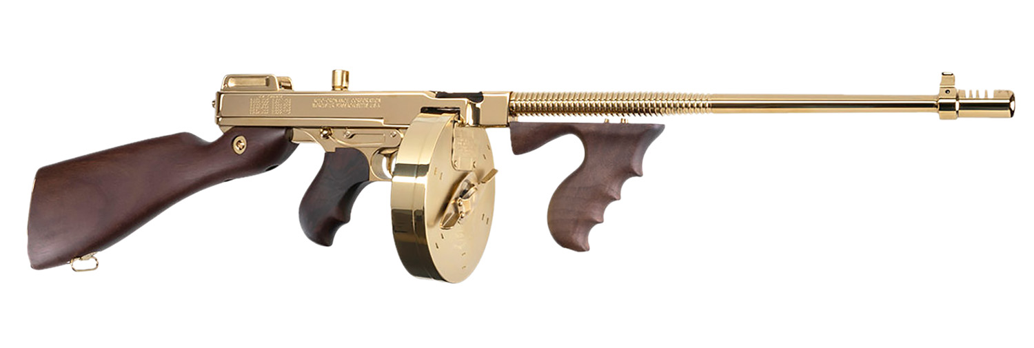 Auto-Ordnance - Thompson 1927A-1 Deluxe — THOMPSON 1927A1 DLX 45ACP GOLD