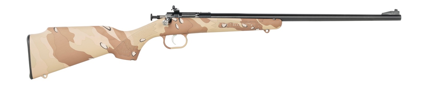 Keystone Crickett Hydro-Dipped Synthetic Rifle 22 LR 16.1 in. Blued/Desert Storm Camo