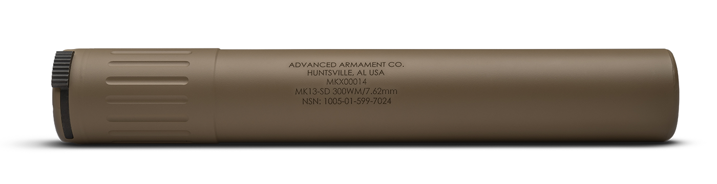 Advanced Armament 65008 MK13-SD 30 Cal FDE Titanium Suppressor