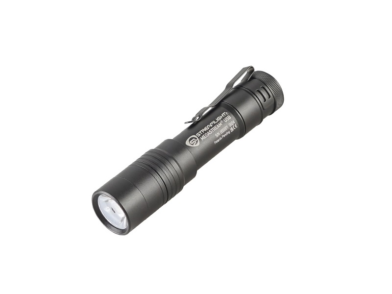 MEGASTREAM USB 1800LM BLK POCKET FLASHLIGHT