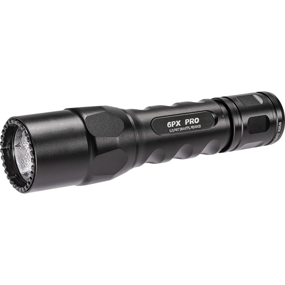 SureFire 6PX-D-BK 6V LED Flashlight, Dual Stage 15/600 Lumens, Black