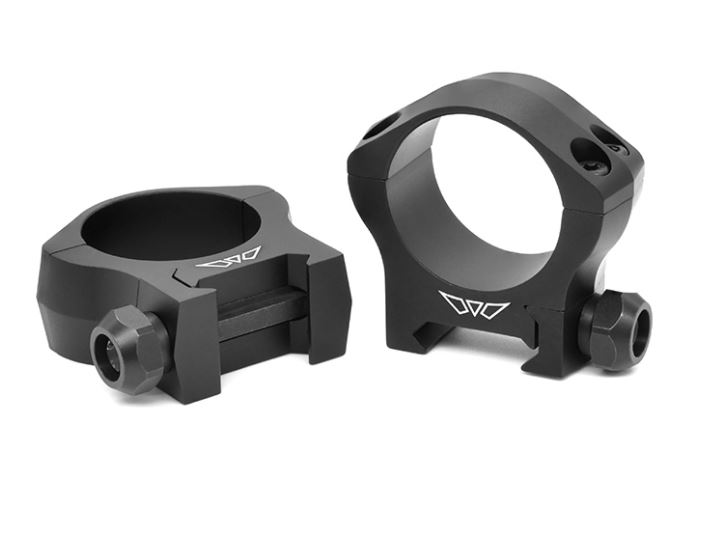 Warne 7202M Mountain Tech 1" High Matte Black Scope Rings