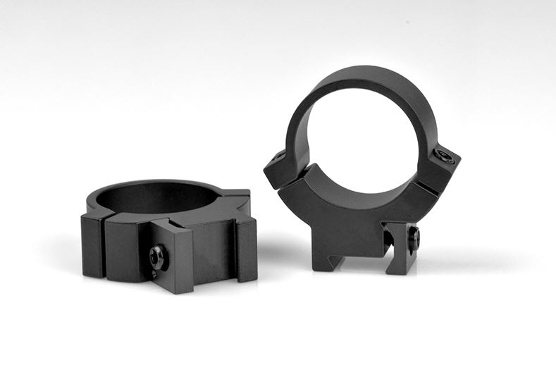 Warne Maxima 721M 1" Rimfire Scope Rings Medium Matte Black Steel