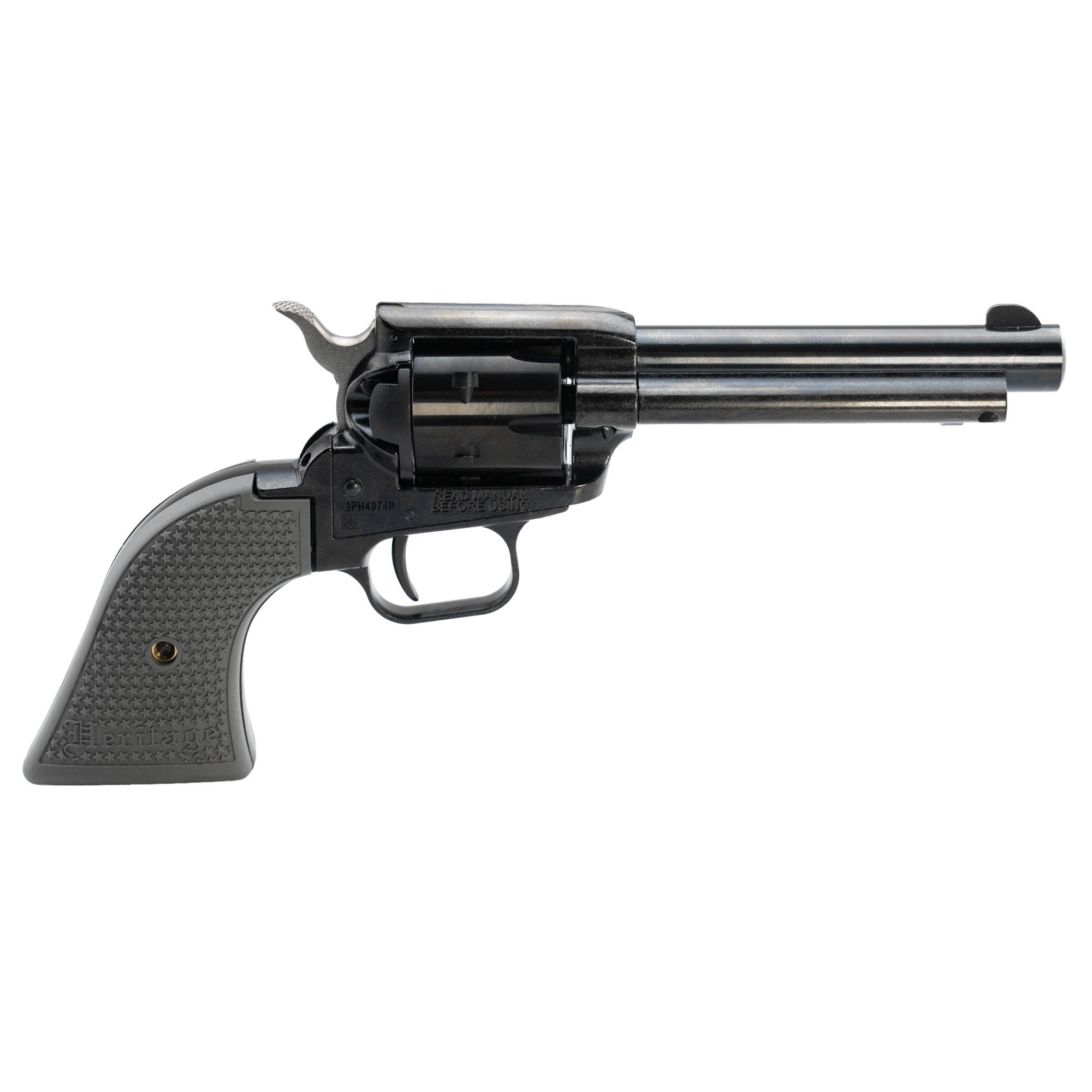 Heritage Rough Rider 22LR Revolver 4.75in Black/Gray Polymer Grips