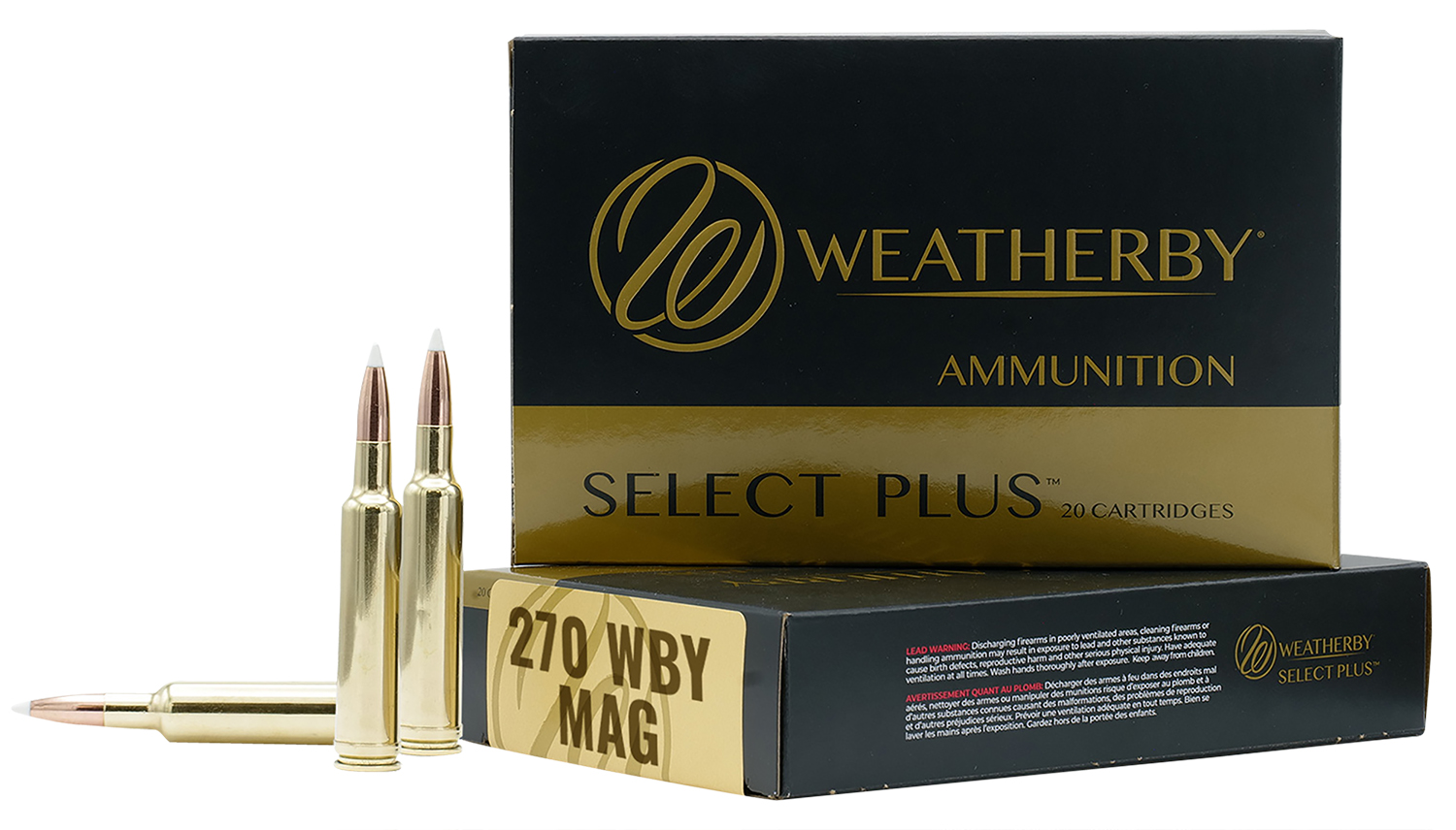 Weatherby M270134HCB Weatherby Select Plus Ammo 270 WBY Mag Hammer Custom SELECT PLUS 20RD BOX