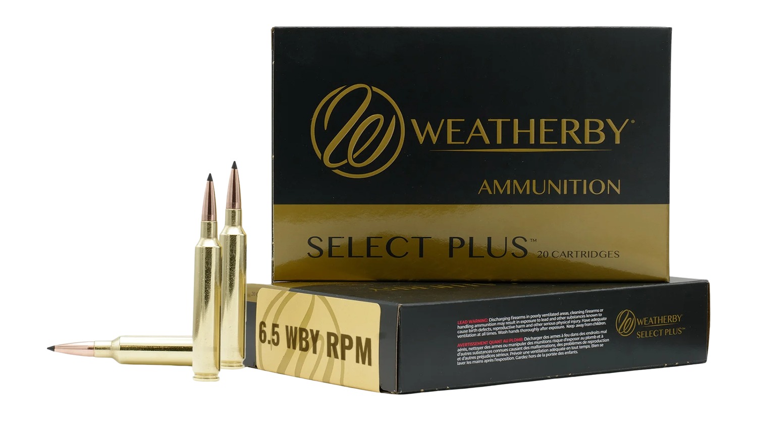 Weatherby M65RPM124HCB Weatherby Select Plus Ammo 6.5 WBY RPM Hammer Custom SELECT PLUS 20RD BOX