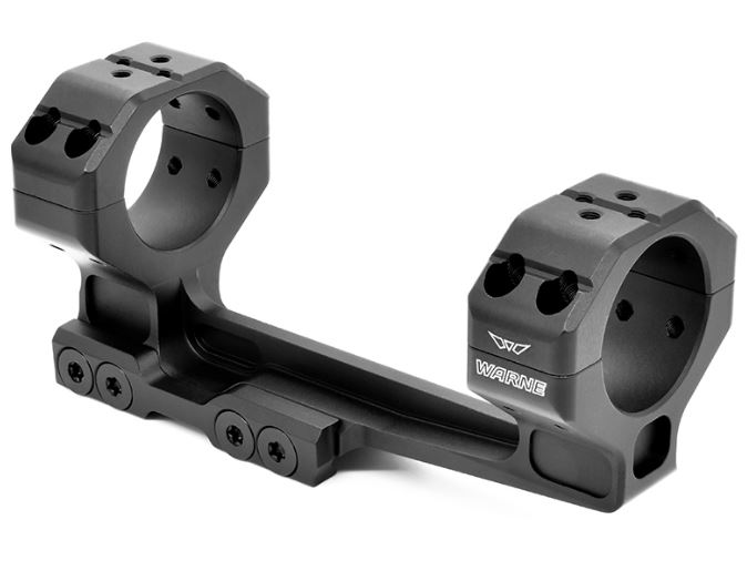 Warne 7825 Precision Cantilever Mount Scope Mount/Ring Combo Black Anodized