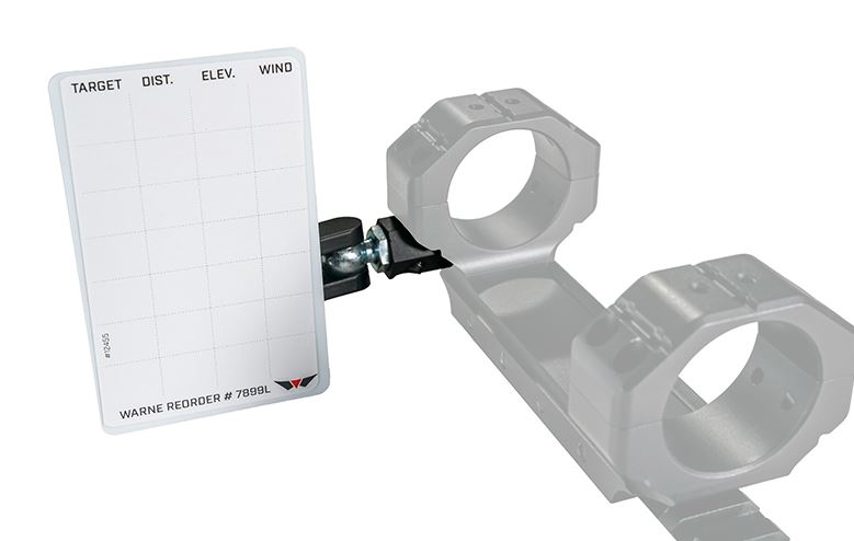 Warne Skyline Precision Mount Data Card Holder - Matte Black