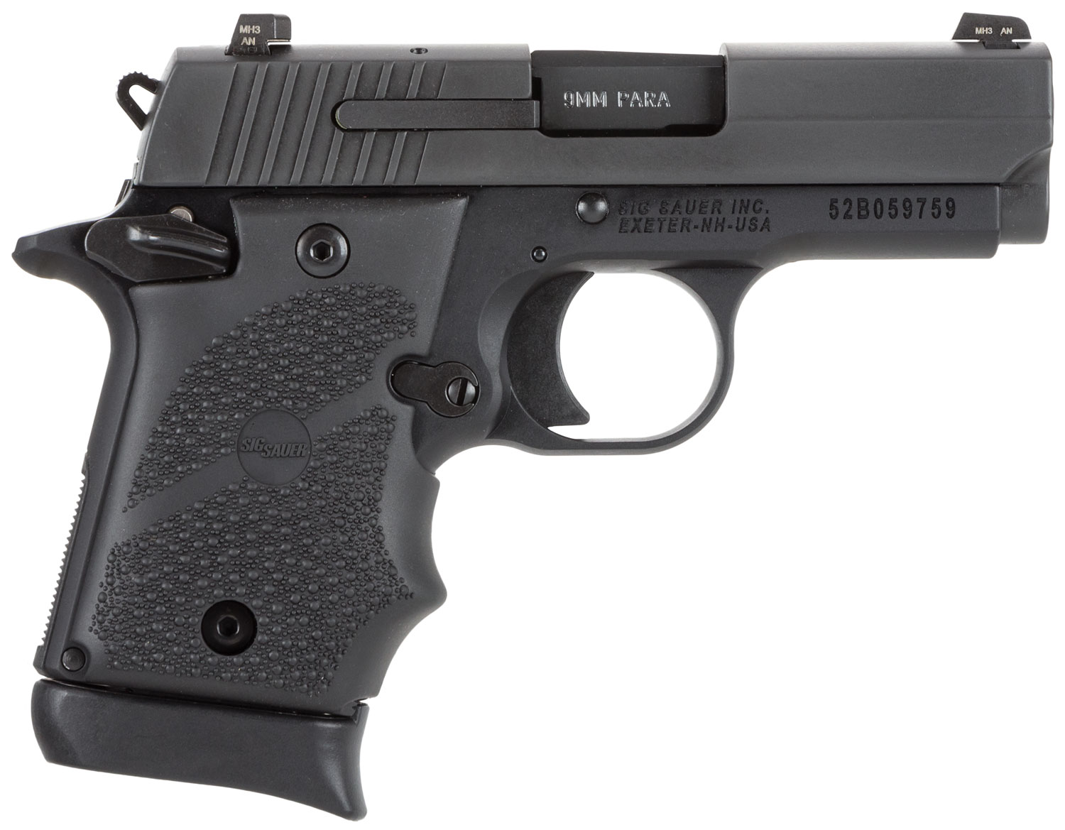 P938 9MM NITRON BLK RUBER AMBI