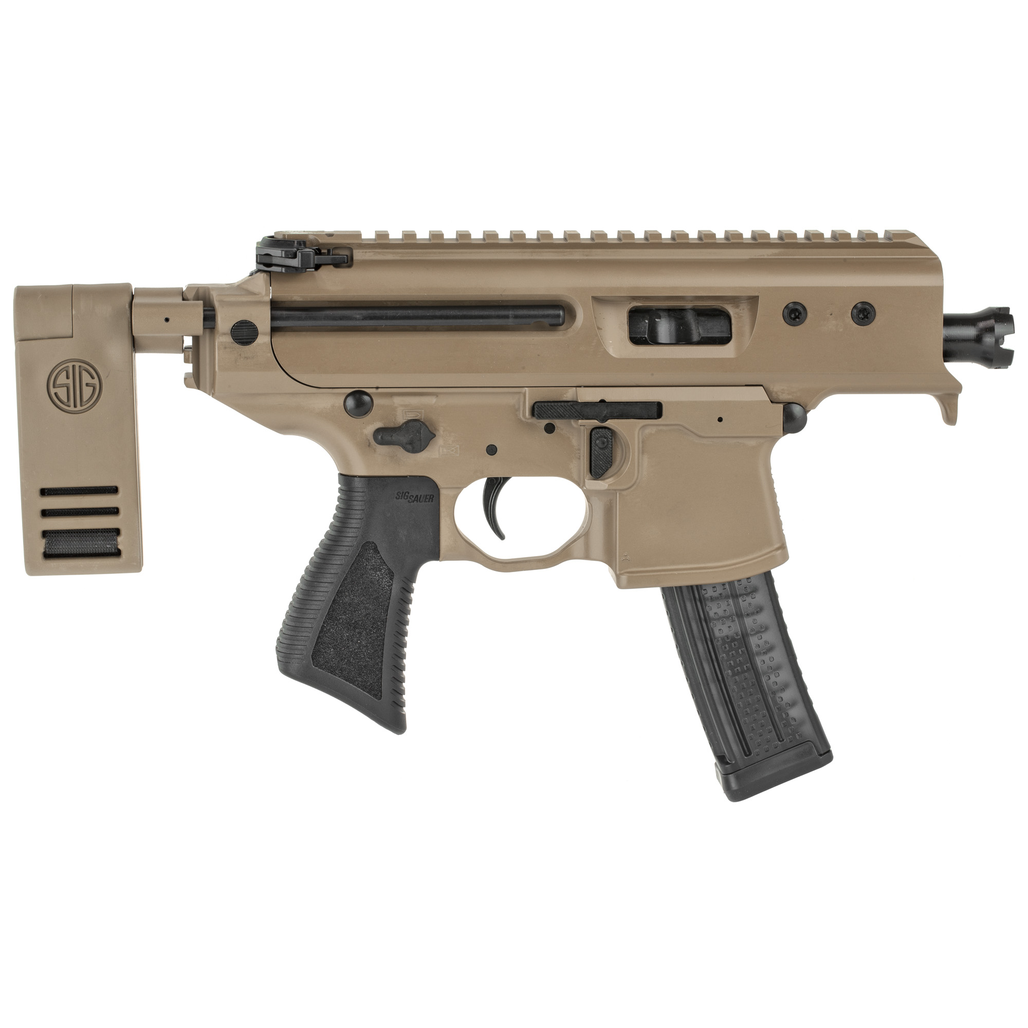 Sig Sauer MPX Copperhead 9mm – Superb 3.5 in. Coyote Piston Pistol 4 Sig Sauer MPX Copperhead 9mm pistol in coyote Cerakote