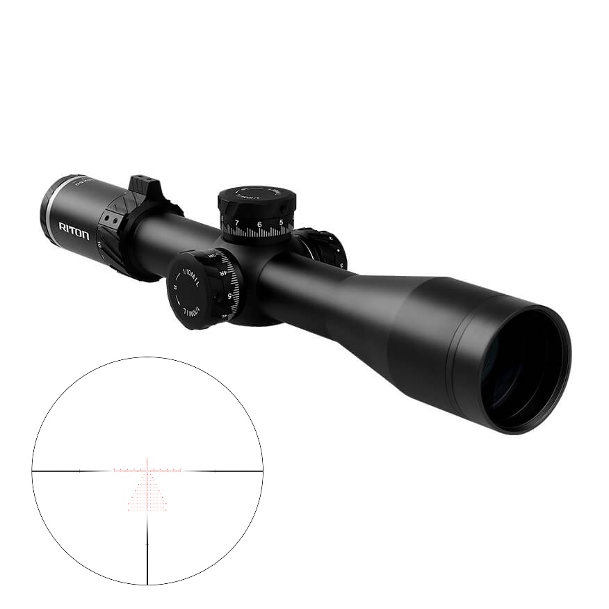 Riton 7C318LFI23 7 Conquer 3-18x50 Rifle Scope HD Glass Matte Black