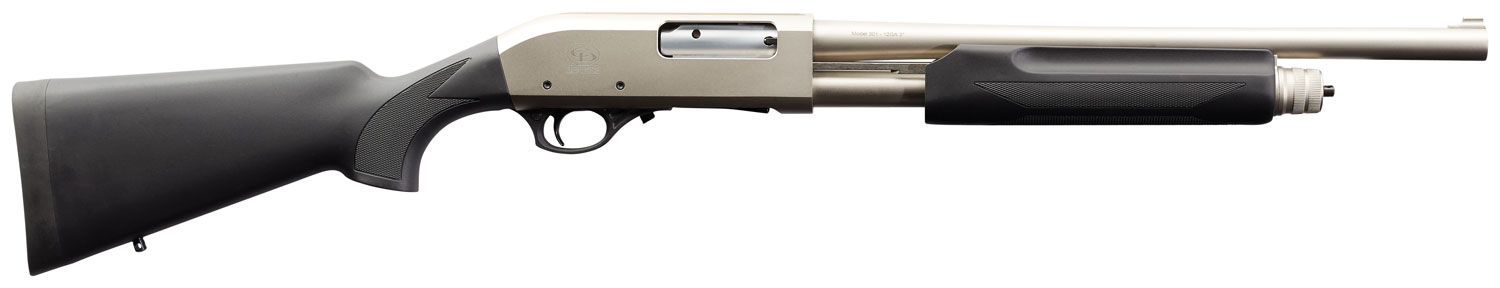 Charles Daly 301 Tactical Pump — 301 TACT PUMP 12/18.5 NICKL 3"