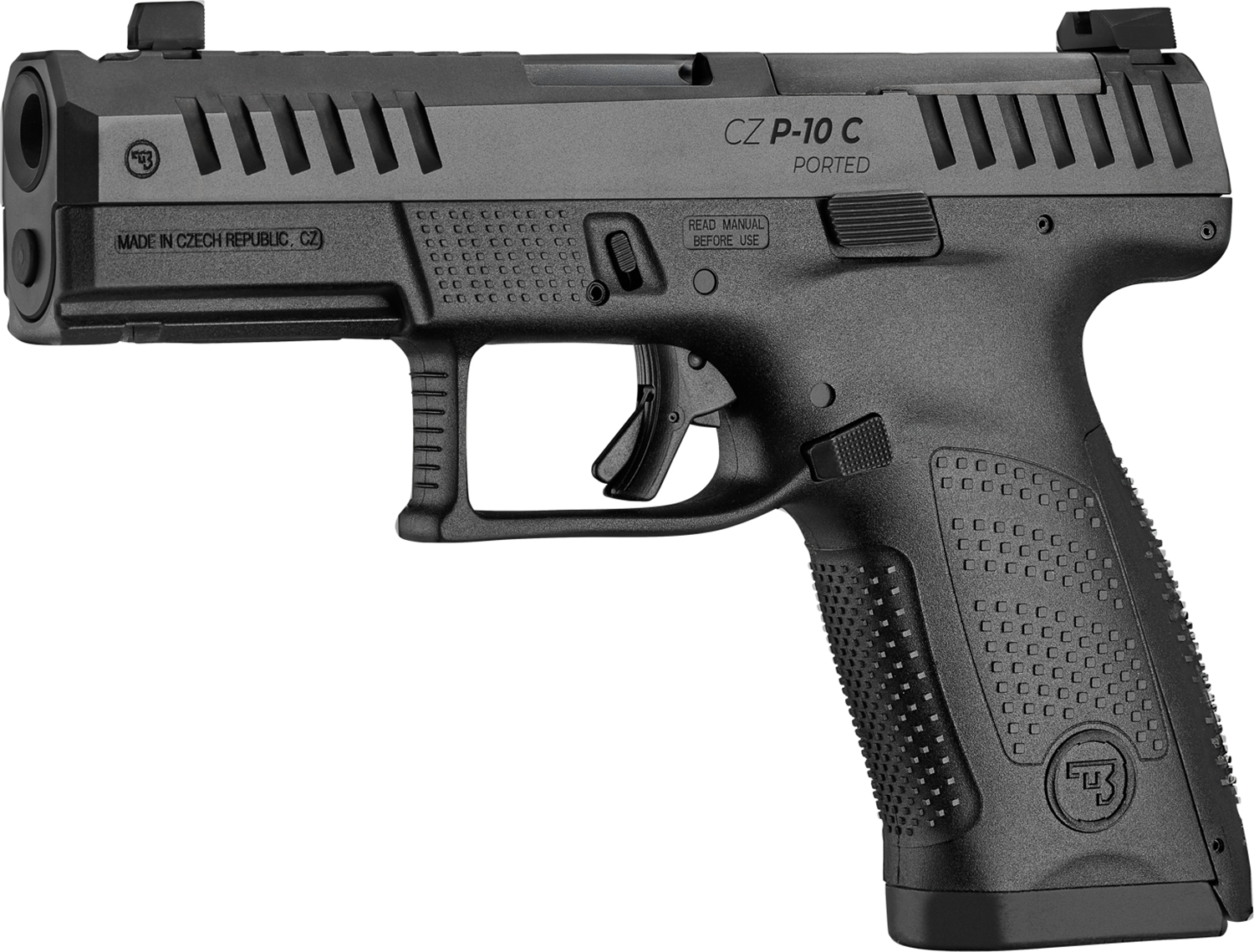 CZ P-10 C Optic Ready 9mm Pistol 4 in. 15+1 Integral Compensator Ported Slide - Superbly Flat 3 CZ P-10 C Optic Ready 9mm Pistol 4 in. 15+1 Integral Compensator Ported Slide - Superbly Flat - Image 3
